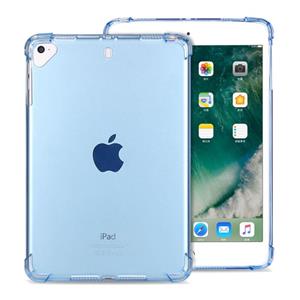 Zeer transparante TPU volledige Thicken hoeken schokbestendige beschermende case voor iPad 9 7 (2018) & (2017)/Pro 9 7/Air 2/Air (blauw)