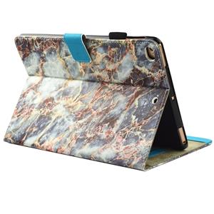 huismerk Voor iPad 9 7 (2018) & iPad 9.7 inch 2017 / iPad Air / iPad Air 2 universele kleurrijke marmer patroon horizontale Flip leren beschermhoes met houder