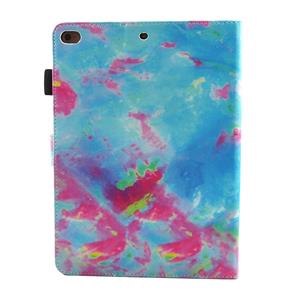 huismerk Voor iPad 9 7 (2018) & iPad 9.7 inch 2017 / iPad Air / iPad Air 2 universele blauw en roze marmer patroon horizontale Flip leren beschermhoes met houd