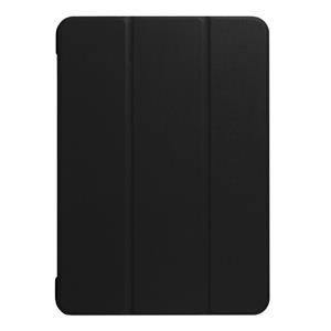 huismerk iPad 9.7 inch 2017 horizontaal Custer structuur PU leren Flip Hoesje met drievouws houder en slaap / ontwaak functie (zwart)