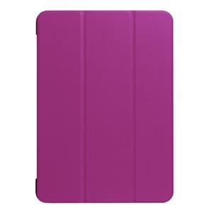 huismerk iPad 9.7 inch 2017 horizontaal Custer structuur PU leren Flip Hoesje met drievouws houder en slaap / ontwaak functie (paars)