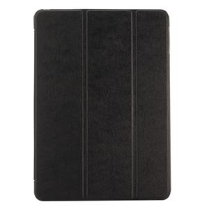 huismerk iPad 9.7 inch (2017) & iPad Air horizontaal Zijde structuur PU leren Flip Hoesje met drievouws houder (zwart)