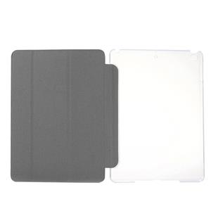 huismerk Voor iPad 9 7 (2018) & iPad 9.7 inch (2017) & iPad Air Silk textuur horizontale Flip lederen draagtas met drie-vouwen Holder(White)