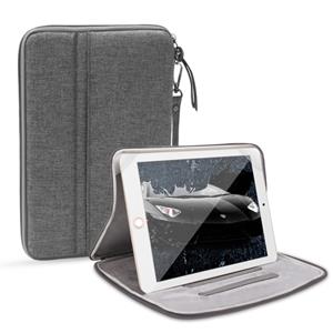 Huismerk Tablet PC Universal Hand-held Shockproof Inner Pouch Bag Protective Cover for iPad 9.7 inch / Air 3 / Mini 4 / 3 / 2 / 1 with Holder (Grey)