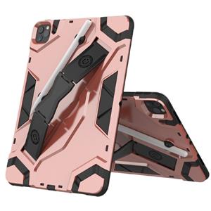 huismerk Voor iPad Pro 11 (2020) Escort Series TPU + PC Shockproof Beschermhoes met houder(Rose Gold)