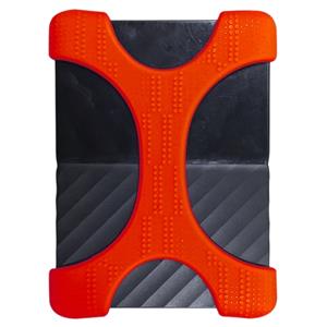 huismerk X type 2 5 inch draagbare harde schijf silicone case voor 2TB-4 TB WD & SEAGATE & Toshiba draagbare harde schijf zonder gat (rood)