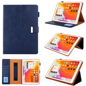 huismerk Voor iPad Pro 11 (2020) & (2018) Small Metal Button Magnetic Attraction Tablet PC Protective Leather Case met vervormbare beugel & Handle & Card Slots