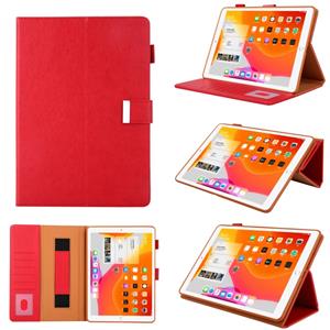 huismerk Voor iPad Pro 11 (2020) & (2018) Small Metal Button Magnetic Attraction Tablet PC Protective Leather Case met vervormbare beugel & Handle & Card Slots