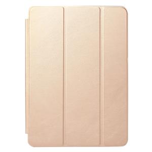 huismerk horizontaal Flip Solid Kleur lederen hoesje met Three-folding houder & wekker / slaap functie voor iPad Pro 9.7 inch(Goud)