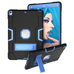 huismerk Contrast kleur robot schokbestendige siliconen + pc beschermhoes met houder voor iPad Pro 10 5 inch (2017) / Air 10 5 (2019) (zwart + blauw)