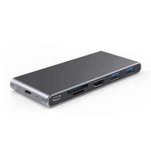 blueendless Bluendless Mobile Hard Disk Box Dock Type-C naar HDMI USB3.1 Solid State Drive Style: 6-in-1 (Ondersteuning M.2 NGFF)