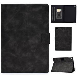 huismerk Voor iPad Air 2 / Air / 9.7 (2018) & (2017) Cowhide Texture Horizontale Flip Leather Case met Holder & Card Slots & Sleep / Wake-up Functie(Grijs)