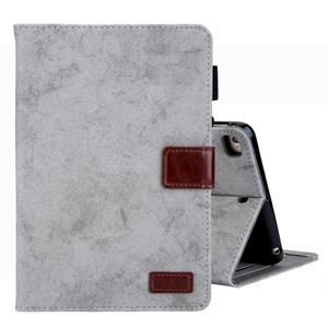 huismerk Voor iPad Mini 1/2/3/4 Business stijl horizontale Flip lederen draagtas met houder & kaartsleuf & fotolijstjes & slaap/Wake-up functie (grijs)