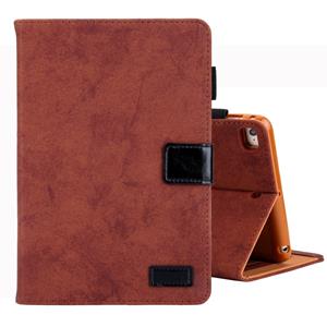 huismerk Voor iPad Mini 1/2/3/4 Business stijl horizontale Flip lederen draagtas met houder & kaartsleuf & fotolijstjes & slaap/Wake-up functie (bruin)