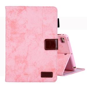 huismerk Voor iPad Mini 1/2/3/4 Business stijl horizontale Flip lederen draagtas met houder & kaartsleuf & fotolijstjes & slaap/Wake-up functie (roze)