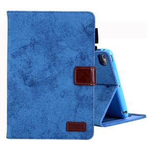 huismerk Voor iPad Mini 1/2/3/4 Business stijl horizontale Flip lederen draagtas met houder & kaartsleuf & fotolijstjes & slaap/Wake-up functie (blauw)