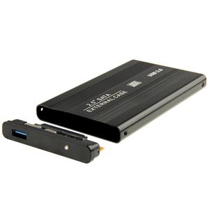 huismerk Externe USB 3.0 behuizing voor 2.5 inch SATA HDD harde schijf (zwart)