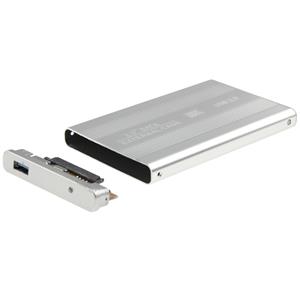 huismerk Externe USB 3.0 behuizing voor 2.5 inch SATA HDD harde schijf (zilverkleurig)