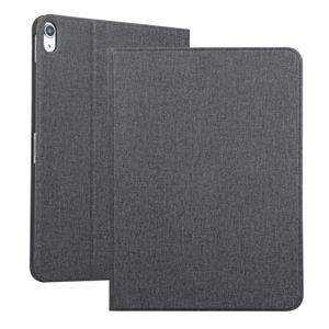 huismerk Stof textuur horizontale solide lederen case voor iPad Pro 11 inch met houder & slaap/Wake-up functie (zwart)