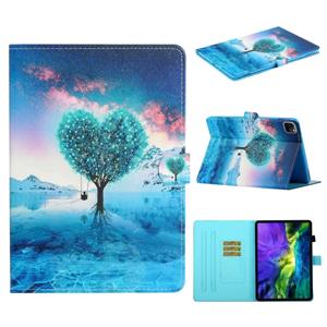 huismerk Voor iPad 11 Pro (2020) Painted Car Line TPU Horizontale Flip Lederen case met Holder & Card Slot & Sleep / Wake-up Functie(Tree)