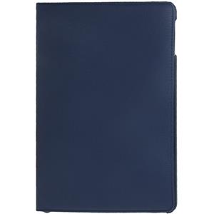 huismerk 360 graden draaiend Litchi structuur lederen hoesje met 3 Gears houder & slaap / wekker functie voor iPad Air (donker blauw)