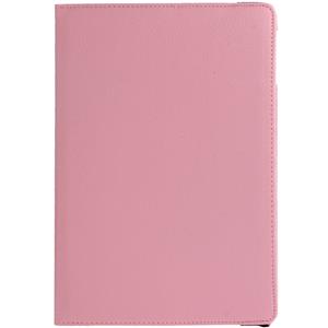 huismerk 360 graden draaiend Litchi structuur lederen hoesje met 3 Gears houder & slaap / wekker functie voor iPad Air (roze)