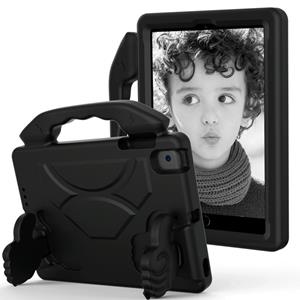 huismerk Voor iPad Mini 5/4/3/2/1 EVA Materiaal kinderen flat anti dalende cover beschermende shell met duimbeugel (zwart)