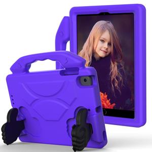 huismerk Voor iPad Mini 5/4/3/2/1 EVA Materiaal kinderen flat anti vallende cover beschermende shell met duimbeugel (paars)