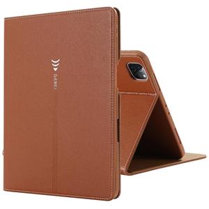 Voor iPad Pro 11 inch (2020) GEBEI PU+TPU horizontale flip beschermhoes met Holder & Card Slots(Bruin)