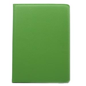 huismerk 360 graden draaiend Litchi structuur Flip lederen hoesje met 2 Gears houder voor iPad Air 2(groen)