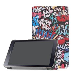 Lunso 3-Vouw sleepcover hoes - Samsung Galaxy Tab A 8.0 inch (2019) - Graffiti