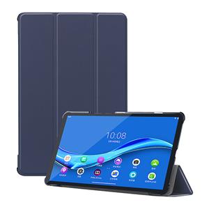 Lunso 3-Vouw sleepcover hoes - Lenovo Tab M10 FHD Plus (x606F) - Blauw