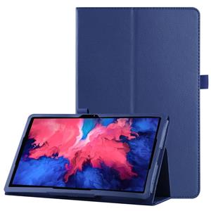 Stand flip sleepcover hoes - Lenovo Tab P11 - Donkerblauw