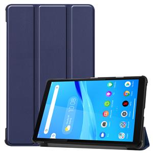 Lunso 3-Vouw sleepcover hoes - Lenovo Tab M8 - Blauw