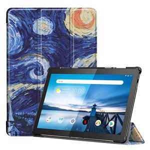 Lunso 3-Vouw sleepcover hoes - Lenovo Tab M10 FHD Plus (x606F) - Van Gogh Schilderij