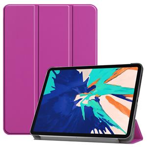 Lunso 3-Vouw sleepcover hoes - iPad Pro 12.9 inch (2020) - Paars