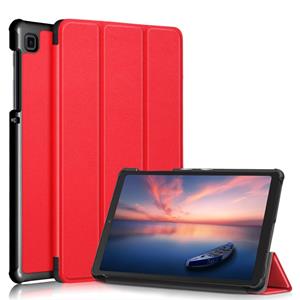 Lunso 3-Vouw sleepcover hoes - Samsung Galaxy Tab A7 Lite - Rood