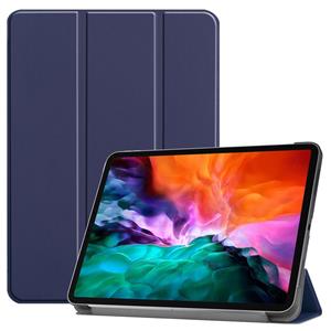 Lunso 3-Vouw sleepcover hoes - iPad Pro 12.9 inch (2021) - Blauw