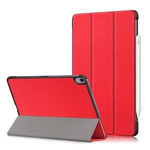 Lunso 3-Vouw sleepcover hoes - iPad Air (2022 / 2020) 10.9 inch - Rood