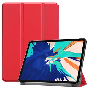 Lunso 3-Vouw sleepcover hoes - iPad Pro 12.9 inch (2020) - Rood