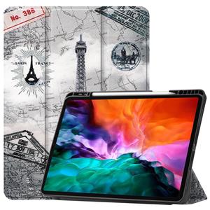 Lunso 3-Vouw sleepcover hoes - iPad Pro 12.9 inch (2021) - Eiffeltoren