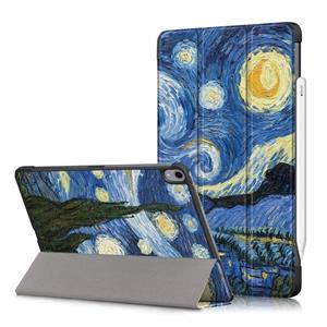 Lunso 3-Vouw sleepcover hoes - iPad Air (2022 / 2020) 10.9 inch - Van Gogh Schilderij