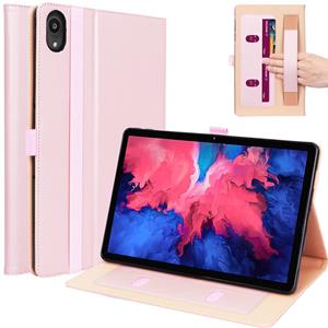 Lunso Luxe stand flip sleepcover hoes - Lenovo Tab P11 - Roze Goud