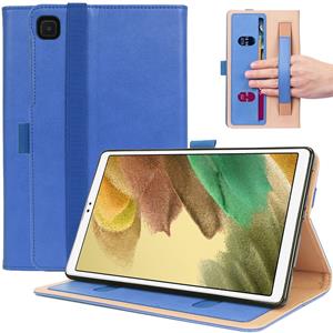 Lunso Luxe stand flip sleepcover hoes - Samsung Galaxy Tab A7 Lite - Blauw
