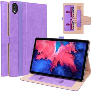 Lunso Luxe stand flip sleepcover hoes - Lenovo Tab P11 - Paars