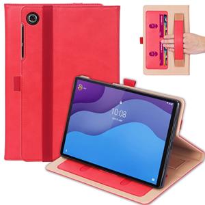 Lunso Luxe stand flip cover hoes - Lenovo Tab M10 HD Gen 2 (2e Generatie)- Rood