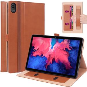 Lunso Luxe stand flip sleepcover hoes - Lenovo Tab P11 - Bruin