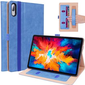 Lunso Luxe stand flip sleepcover hoes - Lenovo Tab P11 Pro - Blauw