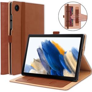 Lunso Luxe stand flip sleepcover hoes - Samsung Galaxy Tab A8 (2021) - Bruin