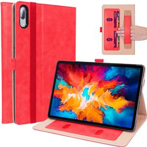Lunso Luxe stand flip sleepcover hoes - Lenovo Tab P11 Pro - Rood